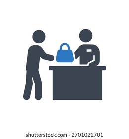 Lost and Found Icon Isolated On White Background 
