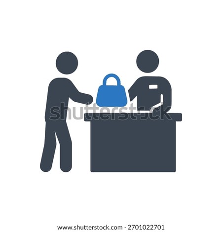 Lost and Found Icon Isolated On White Background 
