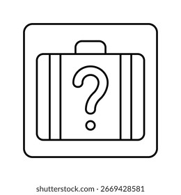 verlorene und gefundenen Informationszeilen-Icon-Vektor. verloren gegangene und gefundenen Informationszeichen. isoliertes Kontursymbol, schwarze Illustration