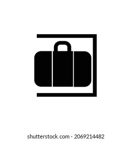 lost and found luggage sign, airport sign and symbol vector illustration.