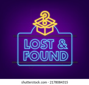 Lost And Found speech bubble. Speech bubble. Vector illustration.