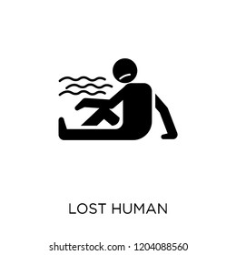 lost human icon. lost human symbol design from Feelings collection. Simple element vector illustration on white background.