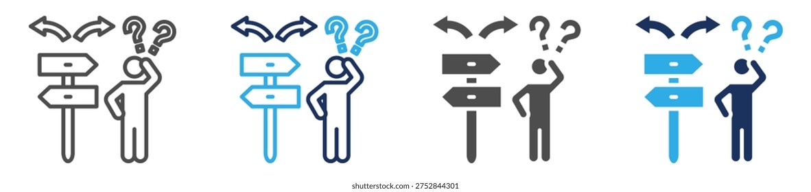 lost icon set multi concept