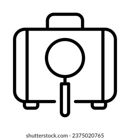 lost luggage suitcase magnifier, Lost luggage,
Missing baggage,
Luggage mishandling,
Baggage loss,
Lost suitcase,
Missing belongings, icon
