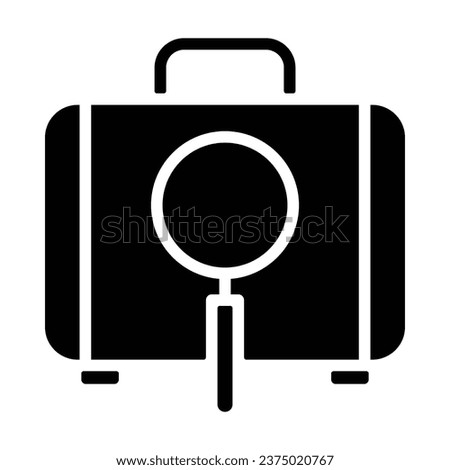 lost luggage suitcase magnifier, Lost luggage,
Missing baggage,
Luggage mishandling,
Baggage loss,
Lost suitcase,
Missing belongings, icon
