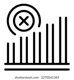 Lost signal icon outline vector. Online connect. Internet error