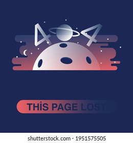 lost web page design that cannot be reached vector 
