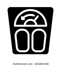 lost weight glyph icon vector. lost weight sign. isolated contour symbol black illustration