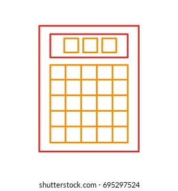 lotery board isolated icon