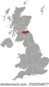 lothian map ADMINISTRATIVE DIVISIONS of UNITED KINGDOM 3d isometric map