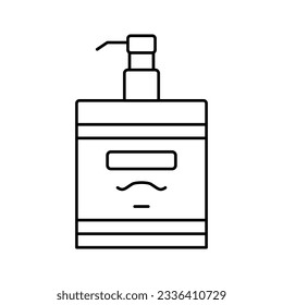 lotion after shave line icon vector. lotion after shave sign. isolated contour symbol black illustration