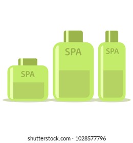 Lotion for the body in a tube vector flat material design object. Isolated illustration on white background.