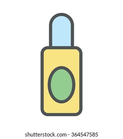 
Lotion Bottle Colored Vector Icon
