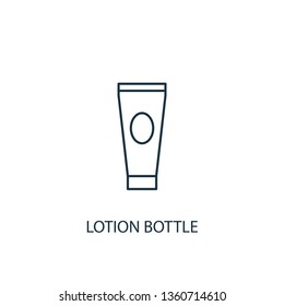 Lotion Bottle concept line icon. Simple element illustration. Lotion Bottle concept outline symbol design. Can be used for web and mobile UI/UX