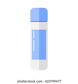 Lotion bottle. Flat icon.