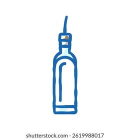 lotion bottle glass package doodle icon sketch vector. lotion bottle glass package sign. isolated symbol illustration