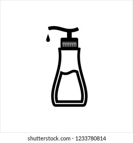 Lotion Bottle Icon Design Vector Art Illustration