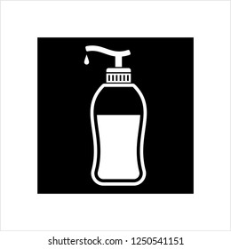 Icono de botellas de loción Diseño Vector Ilustración de arte