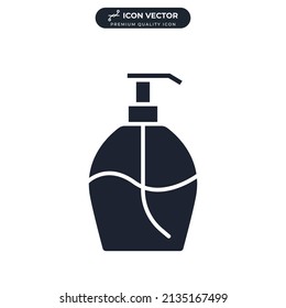 lotion bottle icon symbol template for graphic and web design collection logo vector illustration