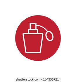 lotion bottle makeup product block style icon vector illustration design