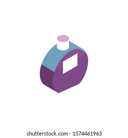 lotion bottle makeup product isolated icon vector illustration design