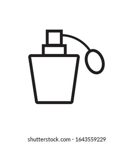 lotion bottle makeup product line style icon vector illustration design