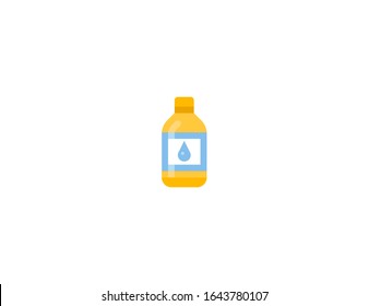 Lotion bottle vector flat icon. Isolated shower gel, soap emoji illustration 