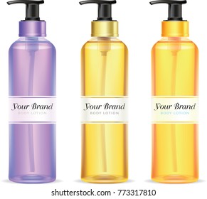 Lotion bottle.illustration vector