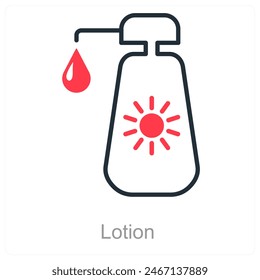 Lotion und Creme Icon Konzept