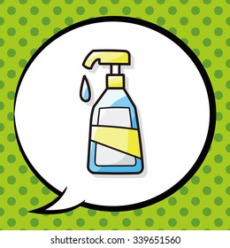 Lotion doodle, speech bubble