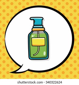 Lotion doodle, speech bubble