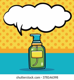 Lotion doodle, speech bubble