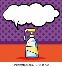 Lotion doodle, speech bubble