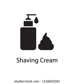 A lotion foam in a spray bottle characterizing shaving foam 