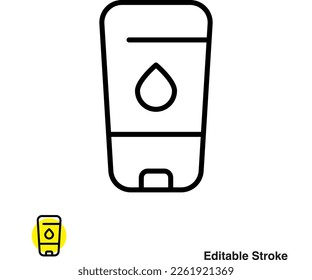 Lotion Foundation Vector Line Icon