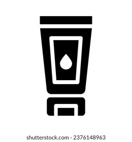 lotion glyph icon illustration vector graphic. Simple element illustration vector graphic, suitable for app, websites, and presentations isolated on white background