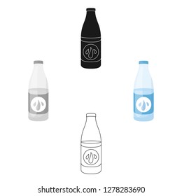 Lotion icon in cartoon style isolated on white background. Skin care symbol stock vector illustration.