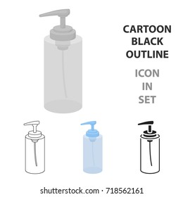 Lotion icon in cartoon style isolated on white background. Hairdressery symbol stock vector illustration.