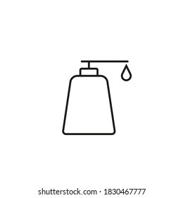 lotion icon element of barbershop icon for mobile concept and web apps. Thin line lotion icon can be used for web and mobile. Premium icon on white background