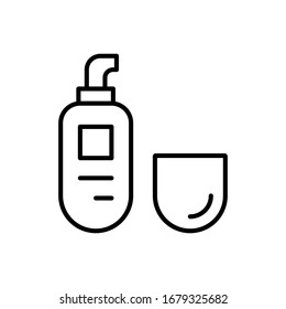 lotion icon. Flat vector graphic in white background.
