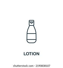 Lotion icon. Line simple icon for templates, web design and infographics