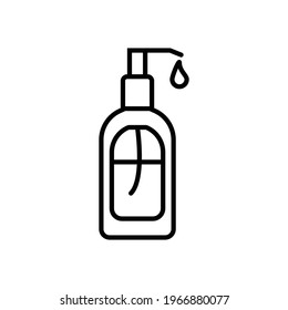 lotion icon line style vector