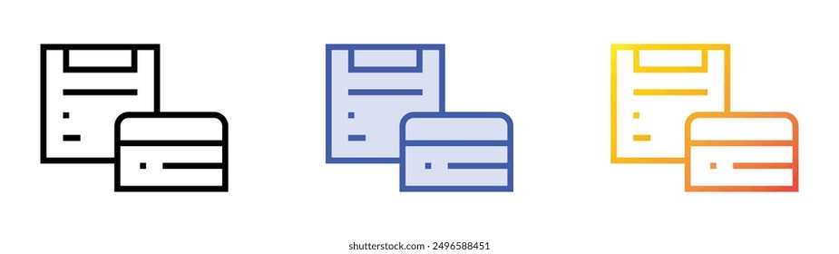 lotion icon. Linear, Blue Fill and Gradient Style Design Isolated On White Background