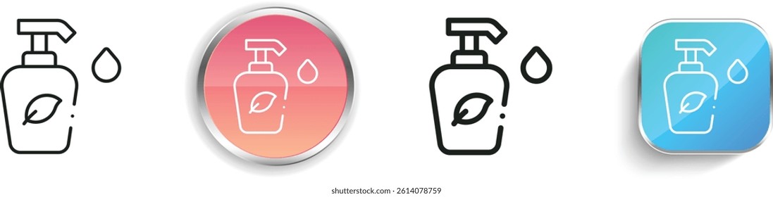 lotion icon. Thin Linear, Regular and Button Style Design Isolated On White Background