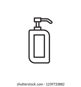 lotion icon vector design. barbershop icon design line style