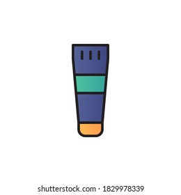 lotion icon vector filled outline design. isolated on white background