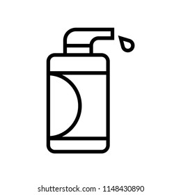 Lotion icon vector icon. Simple element illustration. Lotion symbol design. Can be used for web and mobile.