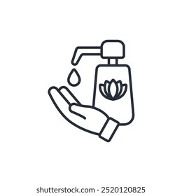 lotion icon. vector.Editable stroke.linear style sign for use web design,logo.Symbol illustration.
