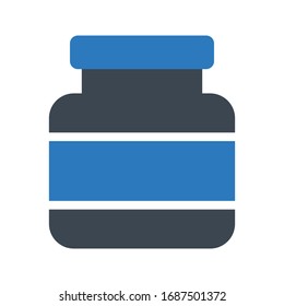 Vektorillustration-Symbol für Lotion-Jar 