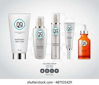 Lotion Packaging set Template Vector Illustration